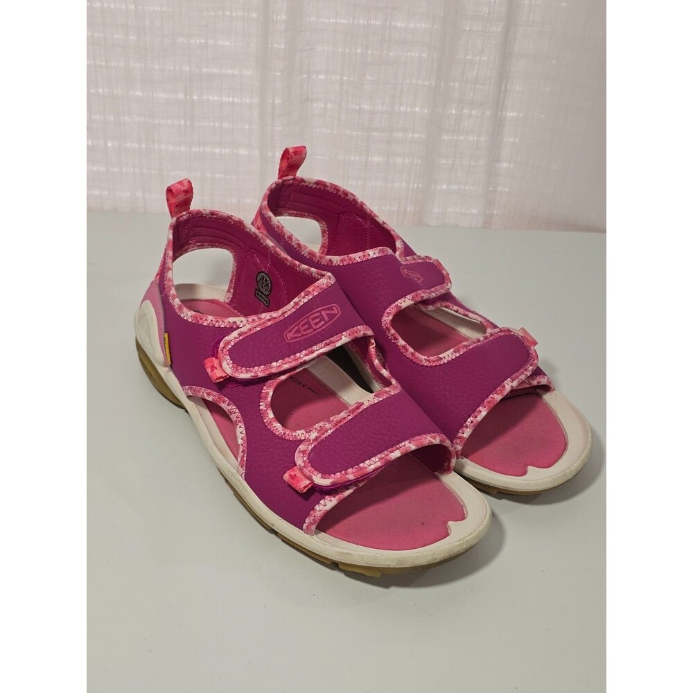 Keen Knotch Creek Sandals Open Toe Pink/White Water Sports Hiking Shoe Youth 6